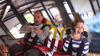 INSANE Spinning Roller Coaster! Tornado at Bakken, Denmark! Would YOU Ride This???