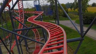Do You Like Spinning Roller Coasters? Sky Spin POV at Skyline Park, Germany