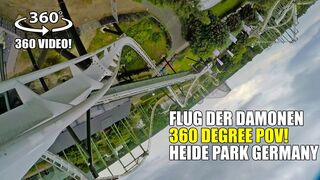 Flug der Damonen 360 Degree POV B&M Wing Rider Roller Coaster Heide Park - Filmed w/ Giroptic 360
