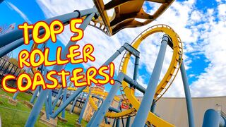 Top Five Roller Coasters at Six Flags Over Texas! 4K POV - 2021