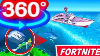 Fortnite 360 VR Water Storm flooded Event - The Device Doomsday 2020 (Shark Jumpscare)