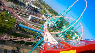 Xcelerator Roller Coaster at Knott's Berry Farm! 4K Onride POV
