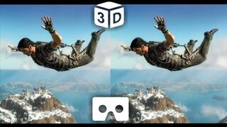 VR Acrophobia? Sky Diving 3D for VR Box Split Screen