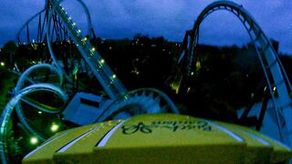 Night Kumba Roller Coaster POV 4K Busch Gardens Tampa
