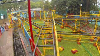 Not-So-Wacky Knock Off Wacky Worm Roller Coaster POV in India Nicco Park