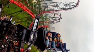 China Dinosaurs Park Re-Opens! Dinoconda Roller Coaster POV!