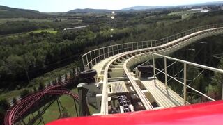 Mountain Coaster Jetcoaster Roller Coaster Front Seat POV Onride Rusutsu Resort Japan