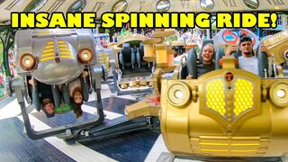 INSANE Spinning Tik Tak Ride at Tivoli Gardens Amusement Park in Denmark Onride POV