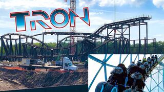 Tron Roller Coaster Construction Update! July 2019 Magic Kingdom w/ Onride POV - Walt Disney World