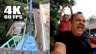 Riding Cyclone Roller Coaster at Toshimaen in Japan! Multi Angle Onride 4K POV としまえん ローラーコースター