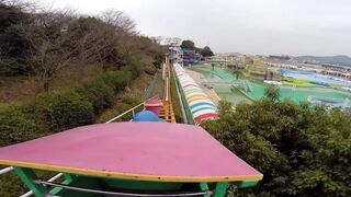 Jet Coaster Roller Coaster POV Tegarayama Amusement Park Himeji Japan