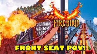 NEW! Firebird Roller Coaster! Front Seat POV Six Flags America 2019