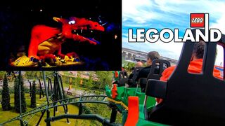 The Dragon Roller Coaster - Dark Ride Hybrid Onride POV Legoland Japan