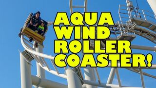 Riding Aqua Wind aka "Water Fart" Roller Coaster at Lagunasia in Japan