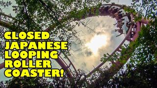Closed Looping Roller Coaster in Japan! Loop Screw Coaster at Seibuen Yuenchi - Front Seat POV