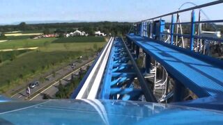 Blue Fire Roller Coaster On Ride POV - Europa Park, Germany HD