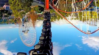 Looping Star Roller Coaster On Ride POV Nagashima Spaland Japan