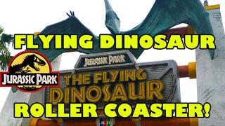 Jurassic Park Flying Dinosaur Roller Coaster Off Ride Universal Studios Japan
