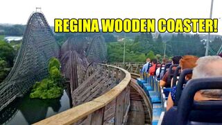 Regina Wooden Roller Coaster Back Seat POV Tobu Zoo Japan