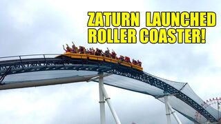 Zaturn Launched Roller Coaster 60FPS POV Space World Japan Intamin