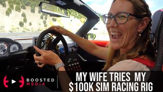 Wife drives $100k Motion Sim Racing Rig