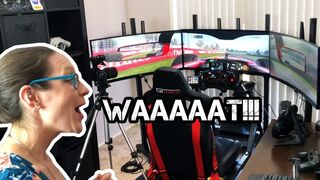 Wife's Reaction to my $20,000 Sim Racing Rig