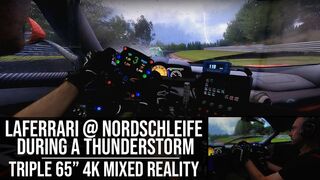 LAFERRARI TACKLES THE NORDSCHLEIFE - Assetto Corsa in the Triple 65" 4K Mixed Reality Motion Sim Rig