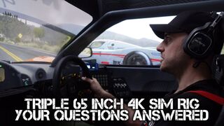 ANSWERING YOUR QUESTIONS - Triple 65" 4K Sim Rig - Better than VR? - Worth it over Smaller Screens?