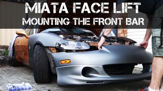 MX5 Miata NB Facelift Part 4 - Mounting the Front Bar & Wrap Sneak Peek