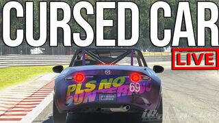 Trying To Beat REAL RACING DRIVERS In The World's Most Cursed Car