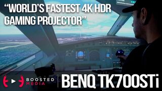 REVIEWING "The World's Fastest 4K HDR Gaming Projector" -BENQ TK700STI